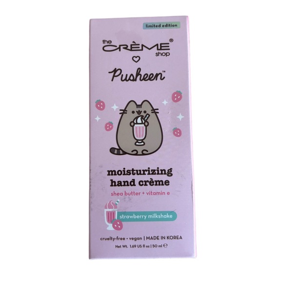 The Crème Shop, Pusheen Hand Crème Limited Edition Strawberry Milkshake - Picture 2 of 3